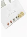 SET DE ARETES X 3 PARES RODIO XUPING /GARANTIZADO