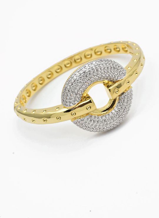 PULSERA / BRAZALETE EN RODIO CON MICROCIRCONES
