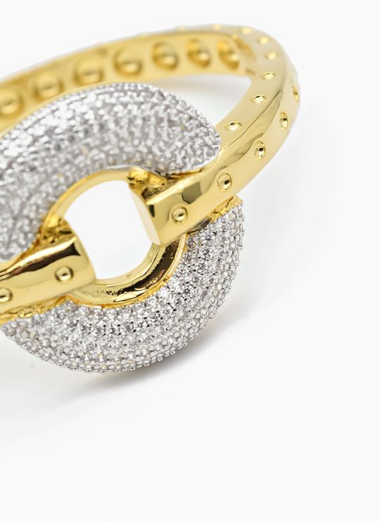 PULSERA / BRAZALETE EN RODIO CON MICROCIRCONES