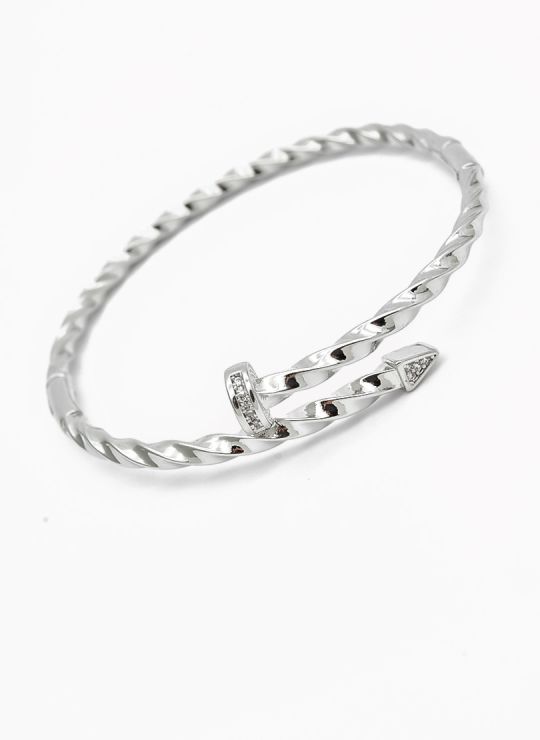 PULSERA / BRAZALETE EN RODIO CON MICROCIRCONES