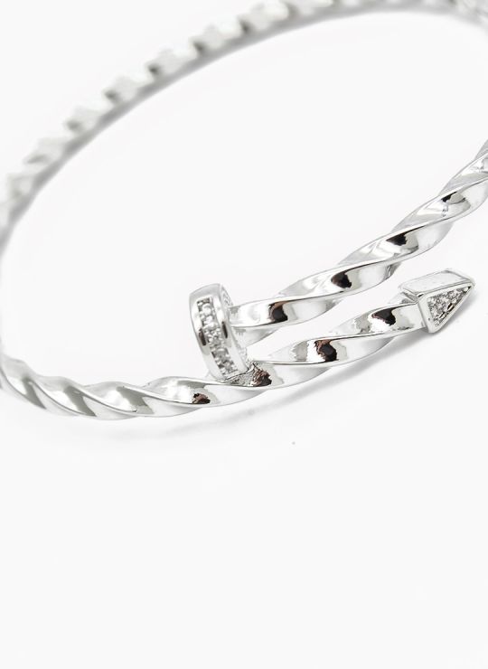 PULSERA / BRAZALETE EN RODIO CON MICROCIRCONES