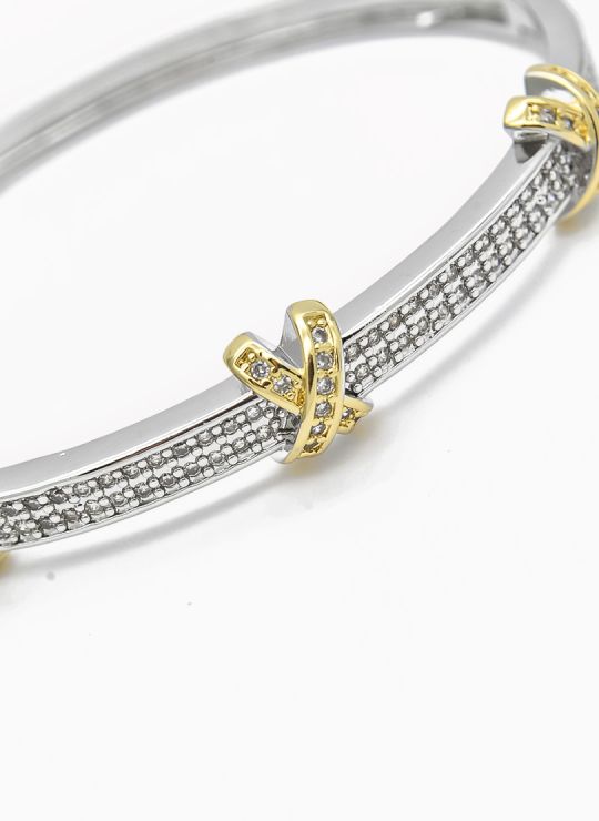 PULSERA / BRAZALETE EN RODIO CON MICROCIRCONES