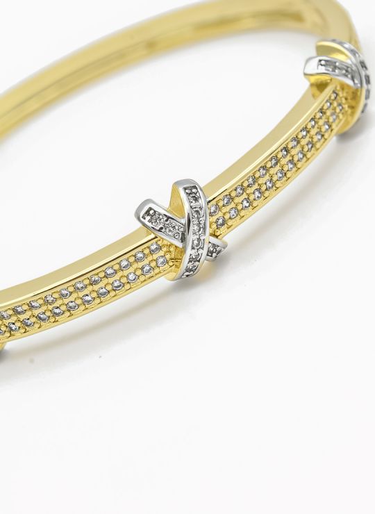 PULSERA / BRAZALETE EN RODIO CON MICROCIRCONES