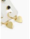 SET DE ARETES X 3 CRISTALES SURTIDO/ACERO INOXIDABLE