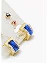 SET DE ARETES X 3 CRISTALES SURTIDO/ACERO INOXIDABLE