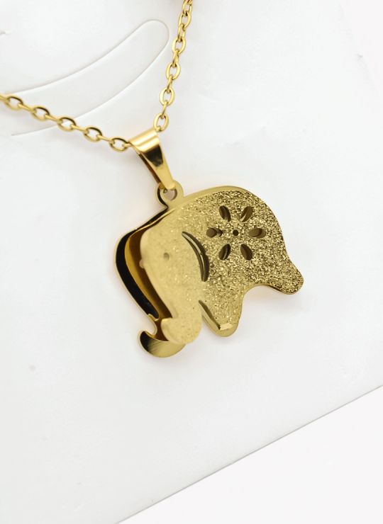 SET DE COLLAR, DIJE Y ARETES EN ACERO INOXIDABLE 316L