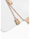 SET DE COLLAR, DIJE Y ARETES EN ACERO INOXIDABLE 316L