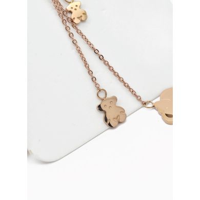 SET DE COLLAR, DIJE Y ARETES EN ACERO INOXIDABLE 316L