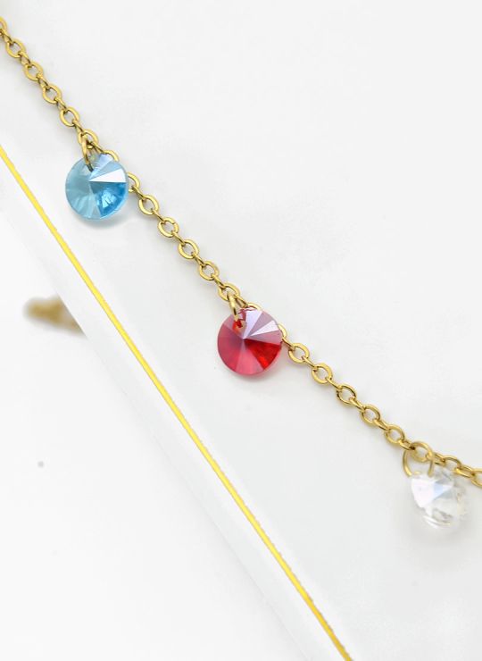 SET DE COLLAR, DIJE Y ARETES EN ACERO INOXIDABLE 316L