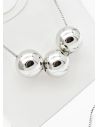 SET DE COLLAR Y DIJE EN RODIO CON MICROCIRCIONES / GARANTIA