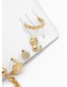 SET DE ARETES X 3 PARES RODIO XUPING /GARANTIZADO
