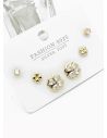 SET DE ARETES X 3 PARES RODIO XUPING /GARANTIZADO