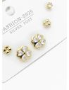 SET DE ARETES X 3 PARES RODIO XUPING /GARANTIZADO