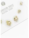 SET DE ARETES X 3 PARES RODIO XUPING /GARANTIZADO