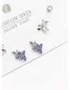 SET DE ARETES X 3 PARES RODIO XUPING /GARANTIZADO