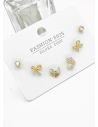 SET DE ARETES X 3 PARES RODIO XUPING /GARANTIZADO
