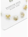 SET DE ARETES X 3 PARES RODIO XUPING /GARANTIZADO