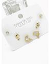 SET DE ARETES X 3 PARES RODIO XUPING /GARANTIZADO