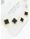 SET DE ARETES X 3 PARES RODIO XUPING /GARANTIZADO