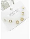 SET DE ARETES X 3 PARES RODIO XUPING /GARANTIZADO