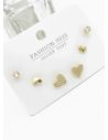 SET DE ARETES X 3 PARES RODIO XUPING /GARANTIZADO