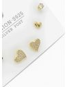 SET DE ARETES X 3 PARES RODIO XUPING /GARANTIZADO