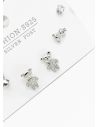 SET DE ARETES X 3 PARES RODIO XUPING /GARANTIZADO