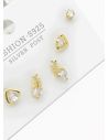 SET DE ARETES X 3 PARES RODIO XUPING /GARANTIZADO