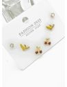SET DE ARETES X 3 PARES RODIO XUPING /GARANTIZADO