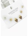 SET DE ARETES X 3 PARES RODIO XUPING /GARANTIZADO