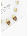 SET DE ARETES X 3 PARES RODIO XUPING /GARANTIZADO
