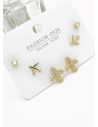 SET DE ARETES X 3 PARES RODIO XUPING /GARANTIZADO