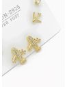 SET DE ARETES X 3 PARES RODIO XUPING /GARANTIZADO