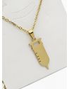 SET DE COLLAR, DIJE Y ARETES EN ACERO INOXIDABLE 316L