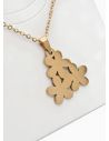 SET DE COLLAR, DIJE Y ARETES EN ACERO INOXIDABLE 316L