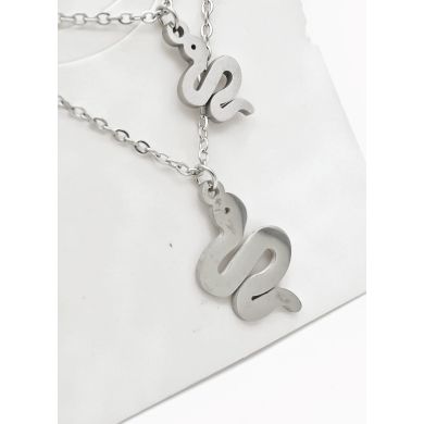 SET DE COLLAR, DIJE Y ARETES EN ACERO INOXIDABLE 316L