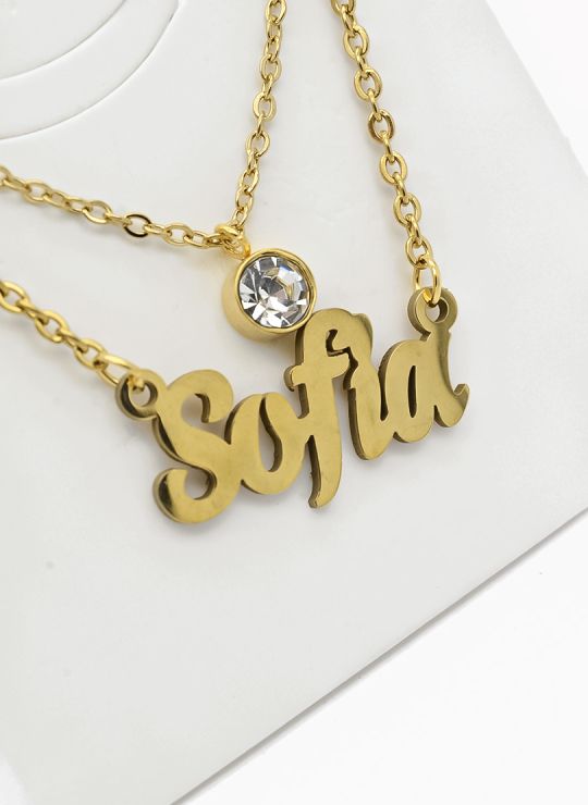 SET DE COLLAR, DIJE Y ARETES EN ACERO INOXIDABLE 316L