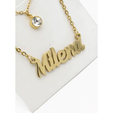 SET DE COLLAR, DIJE Y ARETES EN ACERO INOXIDABLE 316L