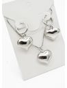 SET DE COLLAR Y DIJE EN RODIO CON MICROCIRCIONES / GARANTIA