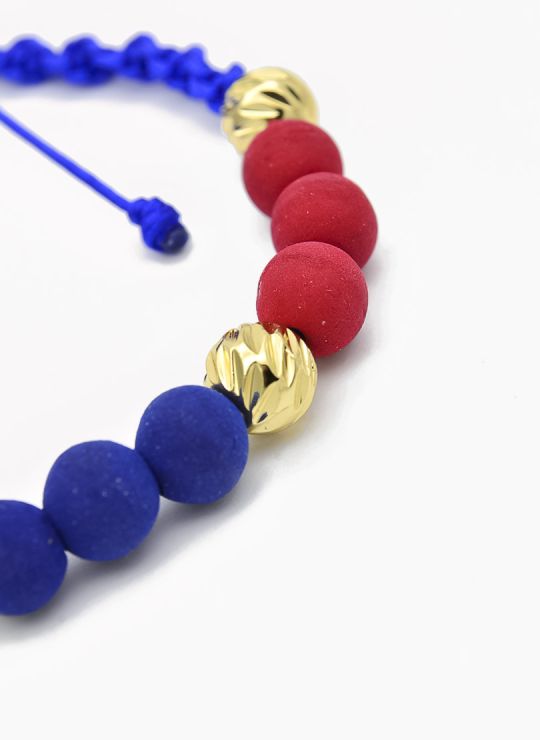 PULSERA COLOMBIA / BRAZALETE EN RODIO CON MICROCIRCONES