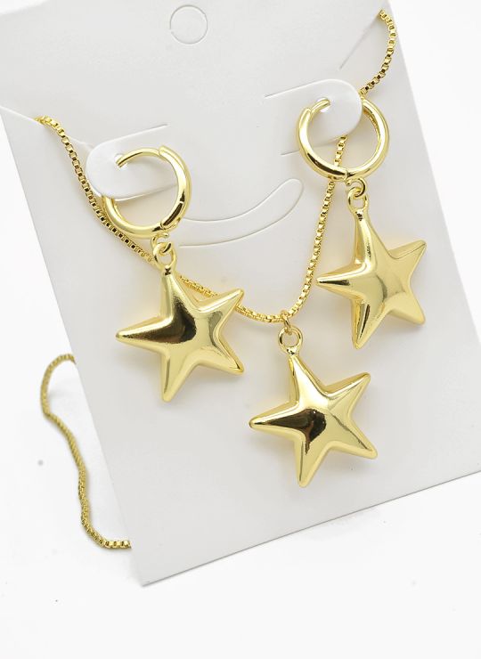 SET DE COLLAR Y DIJE EN RODIO CON MICROCIRCIONES / GARANTIA