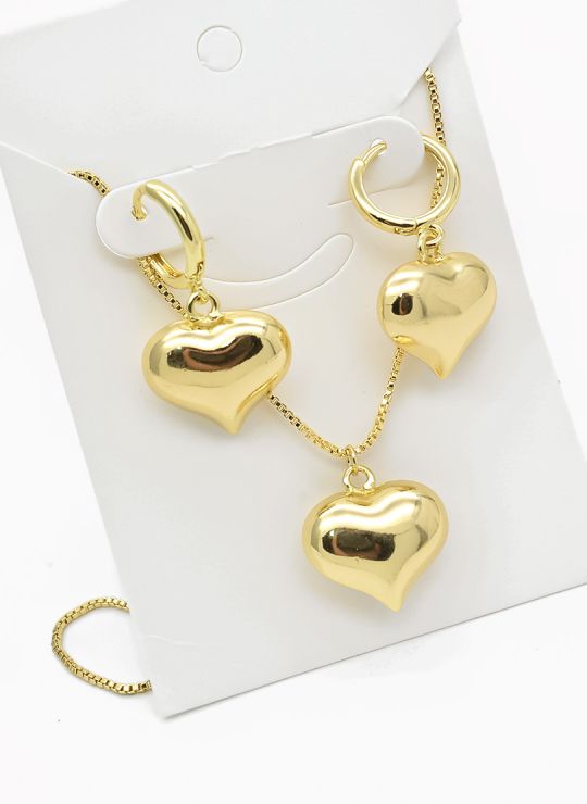 SET DE COLLAR Y DIJE EN RODIO CON MICROCIRCIONES / GARANTIA