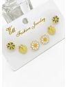 SET DE ARETES X 3 PARES RODIO XUPING /GARANTIZADO