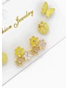 SET DE ARETES X 3 PARES RODIO XUPING /GARANTIZADO