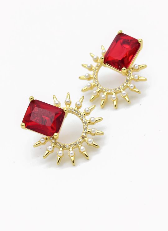 ARETES RODIO MARCA XUPING MICROCIRCONES /YSX