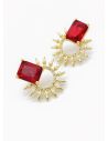 ARETES RODIO MARCA XUPING MICROCIRCONES /YSX