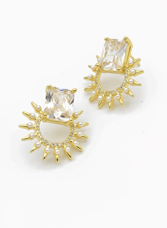 ARETES RODIO MARCA XUPING MICROCIRCONES /YSX