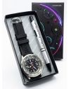 COMBO RELOJ CUERO CON BOLIGRAFO Y ESTUCHE ESPECIAL PREENTACION VIP