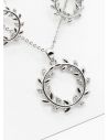SET DE COLLAR Y DIJE EN RODIO CON MICROCIRCIONES / GARANTIA