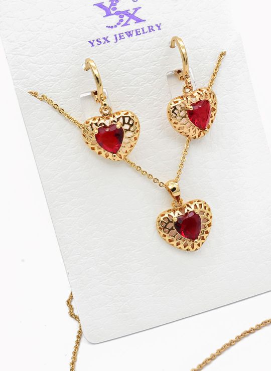 SET DE COLLAR Y DIJE EN RODIO CON MICROCIRCIONES / GARANTIA
